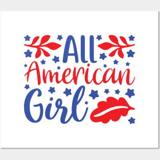 All American Girl Posters and Art